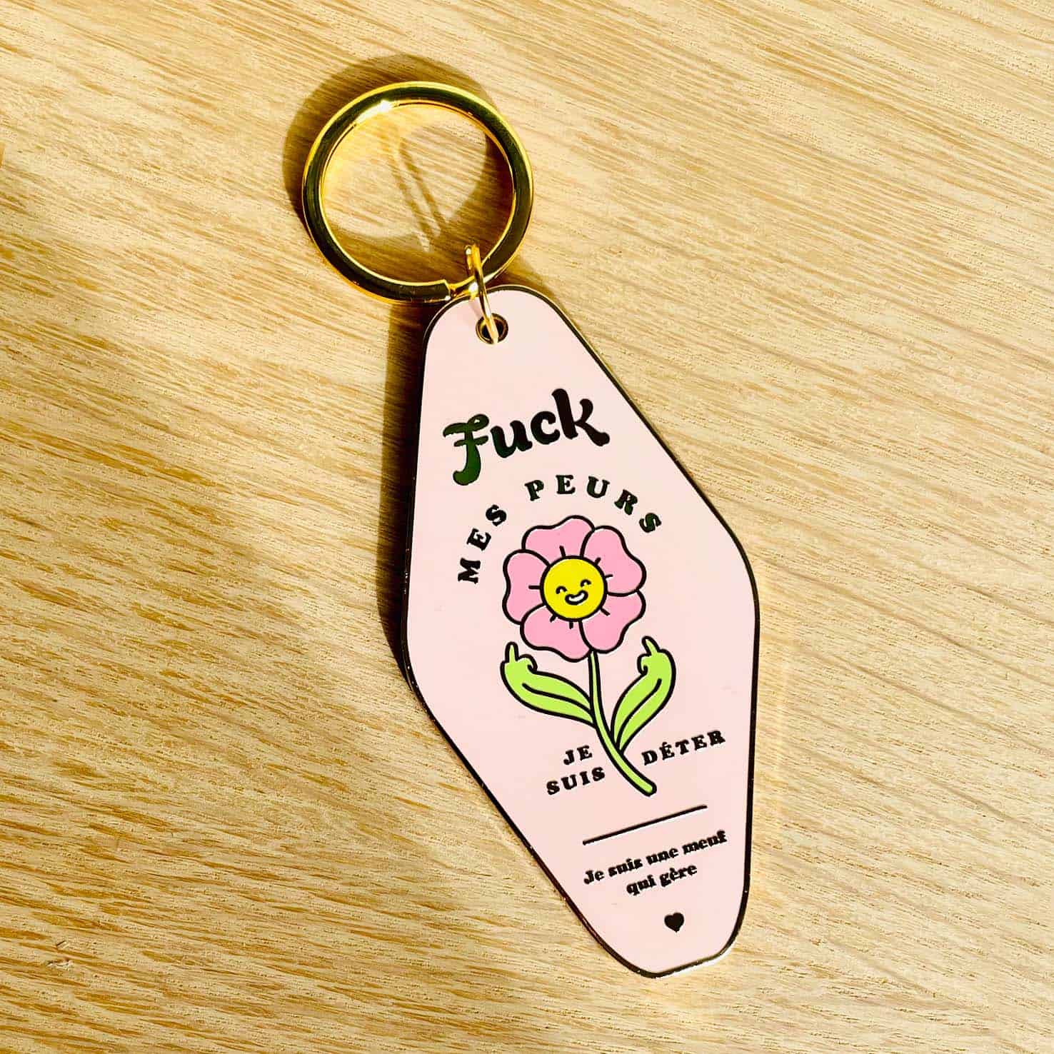 huuraa Porte-clés avec inscription « Fuck Off » - Taille pour tous